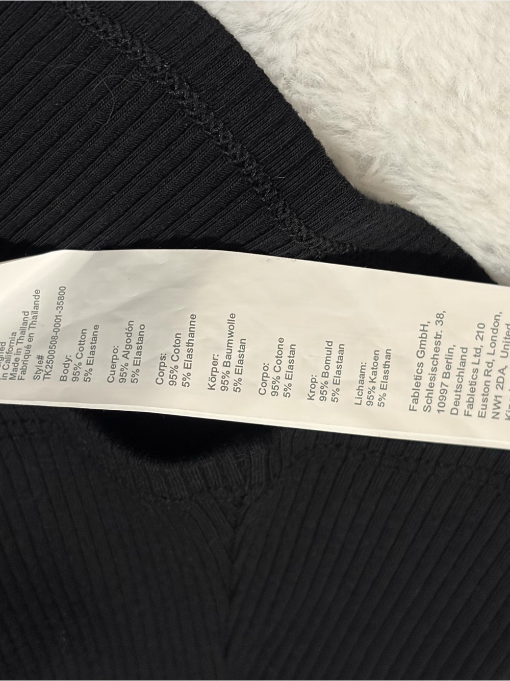 Fabletics Daily Rib Square Neck Tank Size Medium - Picture 4 of 5
